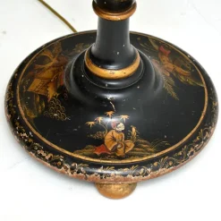 Pamono Antique Chinoiserie Lacquered Floor Lamp, 1920s><noscript><img width=