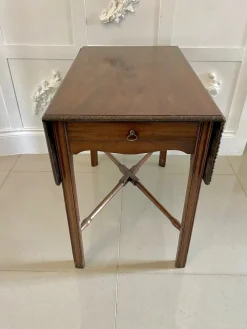 Pamono Antique Chippendale Mahogany Children's Pembroke Table, 1760><noscript><img width=