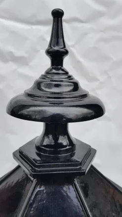 Best Pamono Antique Classic Victorian Cast Iron Pillar Lamp Lantern on Base Outdoor Lamp