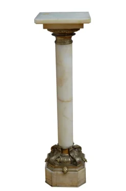 Pamono Antique Column in Marble, 1870><noscript><img width=