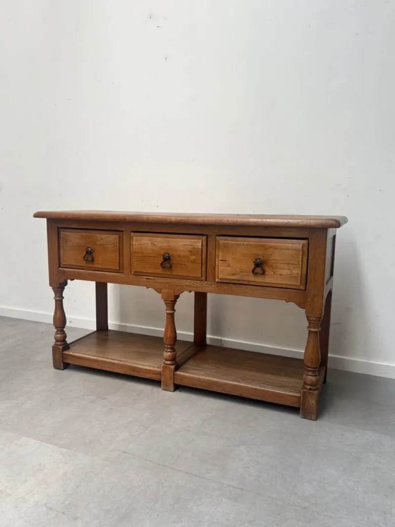 Pamono Antique Console Table in Oak> Console Tables