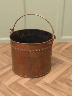 Pamono Antique Copper Coal Bucket, 1800s> Ice Buckets & Wine Coolers
