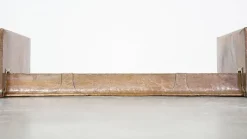 Best Pamono Antique Copper Fireplace Sofa/Club Fender with Leather Seats & Storage Space