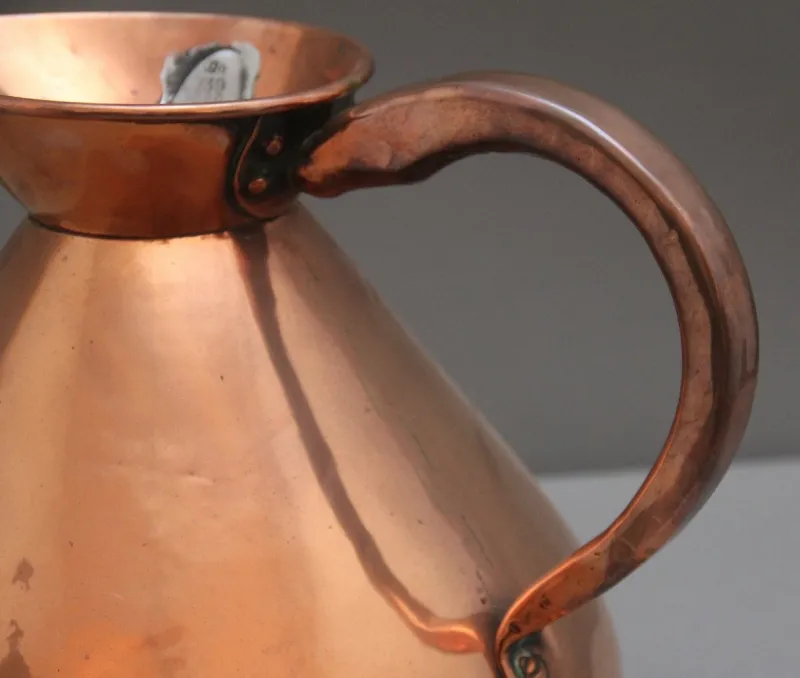 Outlet Pamono Antique Copper Measuring Jug, 1870