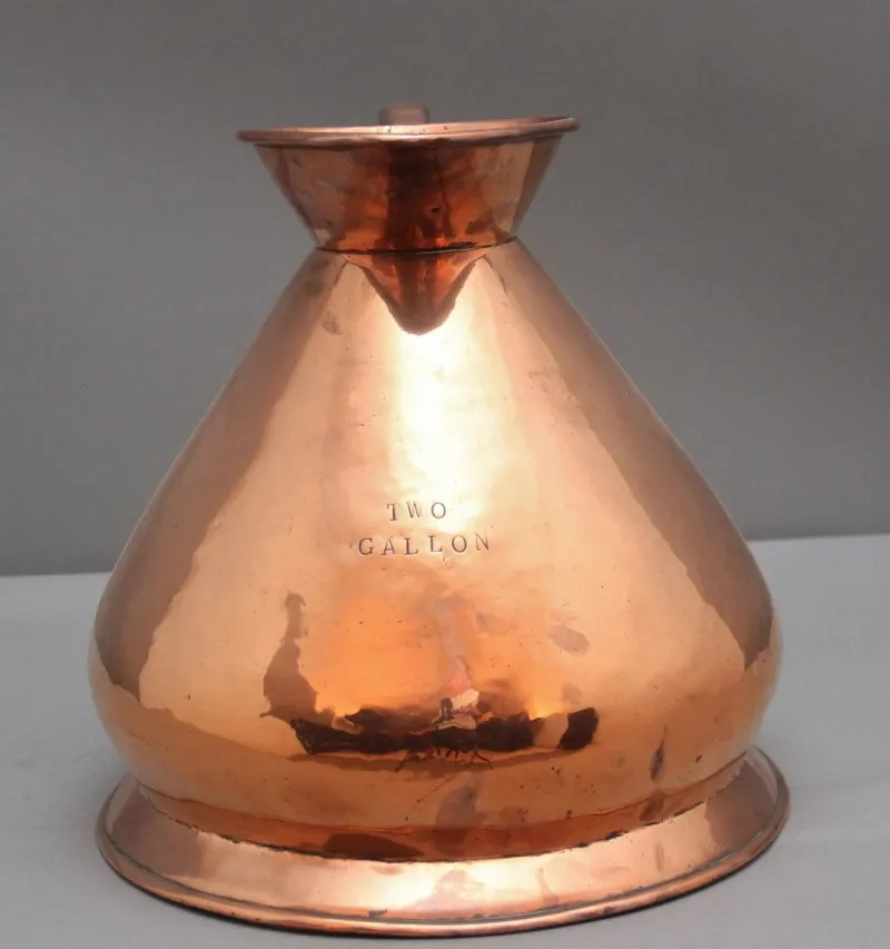 Outlet Pamono Antique Copper Measuring Jug, 1870