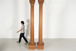Pamono Antique Corinthian Columns, 1700s, Set of 2><noscript><img width=