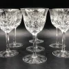 Pamono Antique Cut Lead Crystal Wine Glasses, 1890s, Set of 7> Glassware