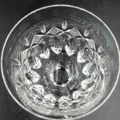 Pamono Antique Cut Lead Crystal Wine Glasses, 1890s, Set of 7><noscript><img width=