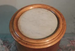 Pamono Antique Cylindrical Nightstand><noscript><img width=