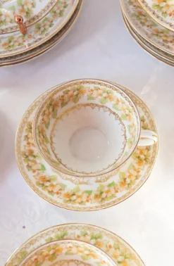Pamono Antique Czech Tea and Dessert Set, 1890s, Set of 46><noscript><img width=