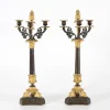 Clearance Pamono Antique Danish Empire Candelabra in Gilded Metal and Bronze, 1800s, Set of 2