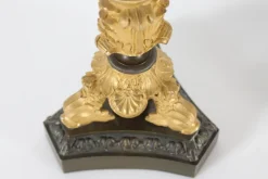 Clearance Pamono Antique Danish Empire Candelabra in Gilded Metal and Bronze, 1800s, Set of 2