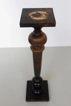 Pamono Antique Danish Wooden Pedestal Column, 1910s><noscript><img width=