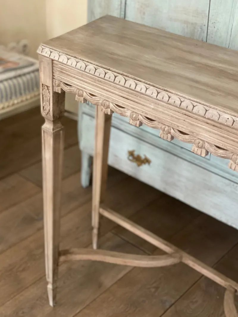Pamono Antique Decorated Console Table, 1900> Console Tables