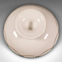 Hot Pamono Antique Decorative Footed Bowl, Japanese, Ceramic Serving Dish, Noritake, c.1920, Set of 2