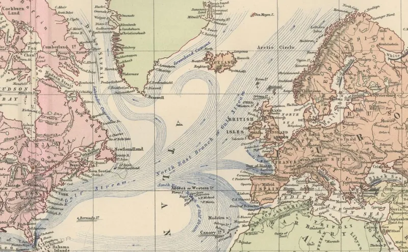 Pamono Antique Decorative World Map, 1884> Wall Decor