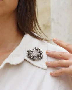 Clearance Pamono Antique Diamond Lily of the Valley Brooch