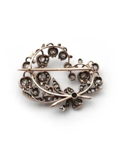 Clearance Pamono Antique Diamond Lily of the Valley Brooch