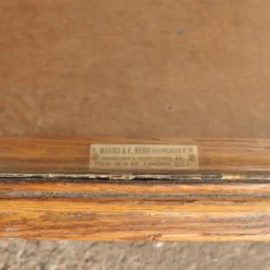 Pamono Antique Display Counter in Oak><noscript><img width=