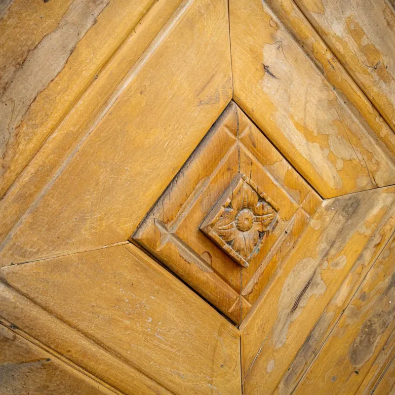 Pamono Antique Door with Chevron Design> Architectural Elements