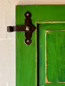 Pamono Antique Doors in Green, Set of 2><noscript><img width=