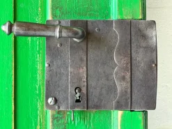 Pamono Antique Doors in Green, Set of 2><noscript><img width=