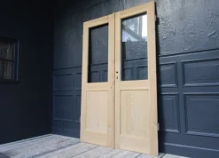 Pamono Antique Double Door in Pine, 1890s><noscript><img width=