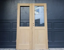 Pamono Antique Double Door in Pine, 1890s><noscript><img width=