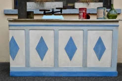 Pamono Antique Double-Sided Wooden Trading Counter, France, 1940s> Sideboards & Buffets