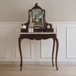 Pamono Antique Dressing Table with Mirror, 1900s> Dressing Tables