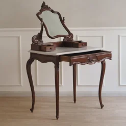 Pamono Antique Dressing Table with Mirror, 1900s> Dressing Tables
