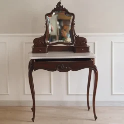 Pamono Antique Dressing Table with Mirror, 1900s><noscript><img width=
