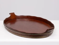 Pamono Antique Dutch Mahogany Serving Tray, 1880s><noscript><img width=