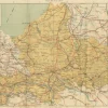 Hot Pamono Antique Dutch Map of Gelderland, 1914