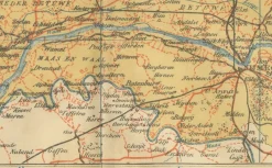 Hot Pamono Antique Dutch Map of Gelderland, 1914
