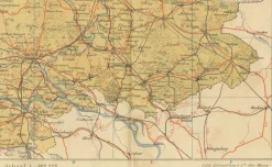Hot Pamono Antique Dutch Map of Gelderland, 1914