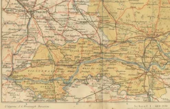 Hot Pamono Antique Dutch Map of Gelderland, 1914