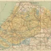 Discount Pamono Antique Dutch Map of South Holland and Utrecht, 1914