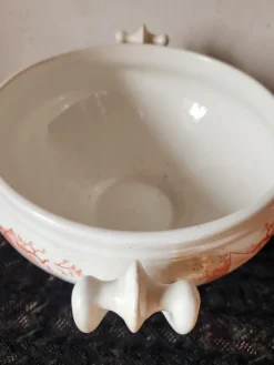 Pamono Antique Dutch Marines Series Tureen in Red Ironstone by Petrus Regout, 1890s><noscript><img width=