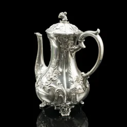 Pamono Antique Edwardian English Silver Plate Tea Service, 1910s, Set of 4><noscript><img width=