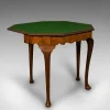 Pamono Antique Edwardian Fold Over Game Table in Walnut, England> Game Tables