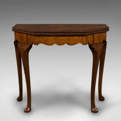 Pamono Antique Edwardian Fold Over Game Table in Walnut, England><noscript><img width=