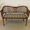New Pamono Antique Edwardian Mahogany Inlaid Bench, 1900s