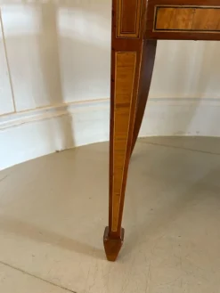 New Pamono Antique Edwardian Mahogany Inlaid Bench, 1900s