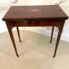 Pamono Antique Edwardian Mahogany Inlaid Games Table> Game Tables