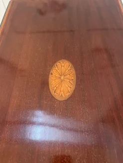 Pamono Antique Edwardian Mahogany Inlaid Games Table><noscript><img width=