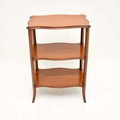 New Pamono Antique Edwardian Satinwood Étagère, 1900s