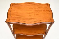 New Pamono Antique Edwardian Satinwood Étagère, 1900s