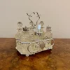 Pamono Antique Edwardian Silver Plated Cruet Set, 1900, Set of 7> Dinnerware Accessories