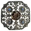 Sale Pamono Antique Edwardian Silver 925, Marcasite, Glass and Stone Brooch